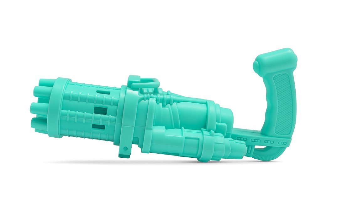 Automatic Bubble Machine Gun for Kids, 8-Hole Electric Bubble Maker, Indoor and Outdoor Play